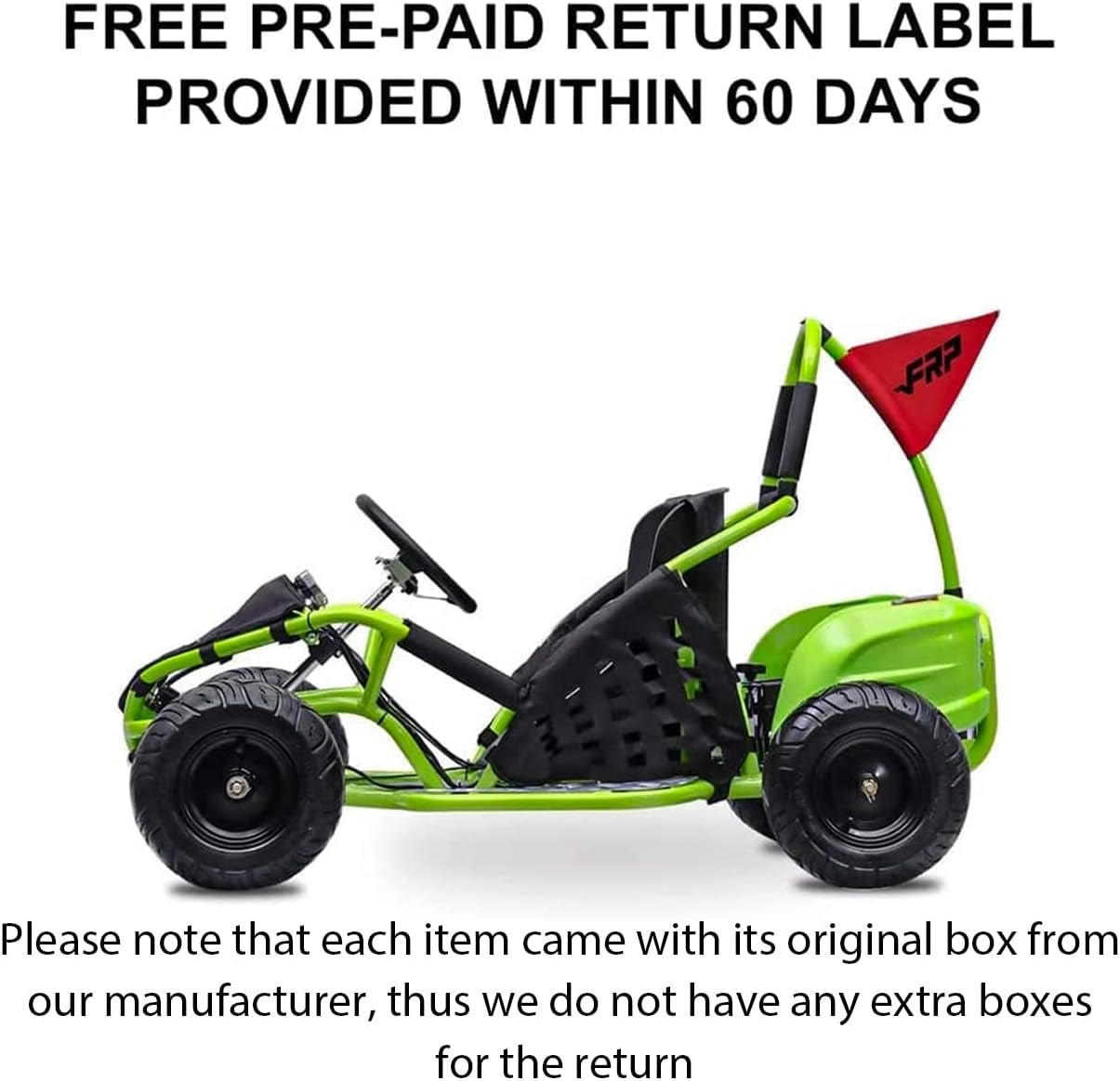 Baja-X 48V 1000W Brushless Electric Go Kart, 3-Speed Setting Go Kart W/Forward & Reverse, Racing Go Cart up to 20 Mph W/Foot Pedal & Foot Break, Go Cart Support up to 175 Lbs (Green)